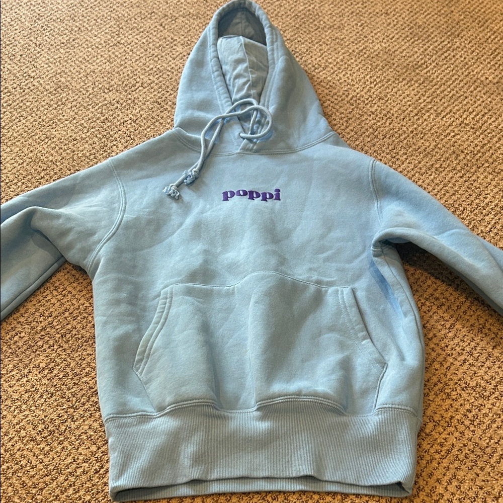 Poppi Blue Hoodie Sweatshirt